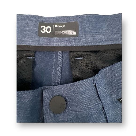 Hurley Blue H20-Dri Shorts Size 30 - Picture 3 of 4
